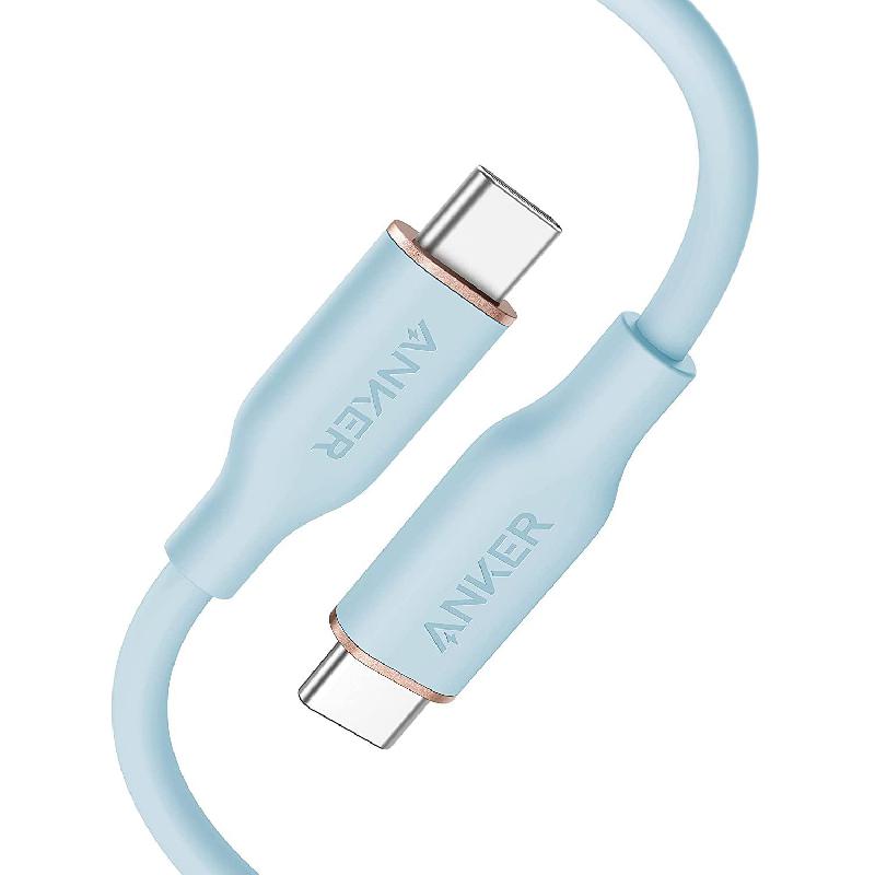 Anker PowerLine III Flow USB-C to USB-C Sync & Charge Cable 3.00 ft ( 91.44 cm )
