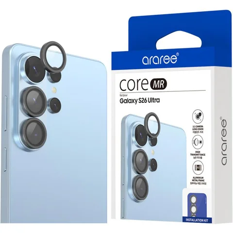 Araree Core MR Aluminum Metal Frame Smartphone Screen Protector for Samsung Galaxy S26 Ultra