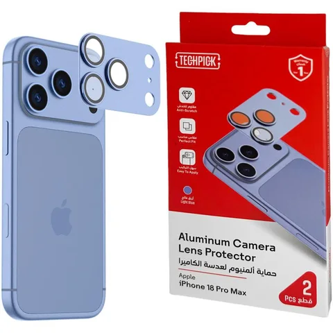 Techpick Full Coverage Aluminum Color-Matched Camera Protector (Full Frame) Smartphone Camera Accessory