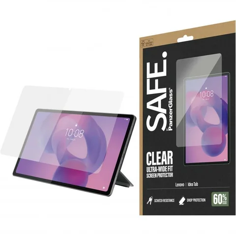 PanzerGlass SAFE Super+ Glass, Standard Fit Tablet Screen Protector for Lenovo Idea Tab 11"
