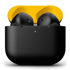 Merlin Craft Customized Apple AirPods 5 WC Black Yellow Matte