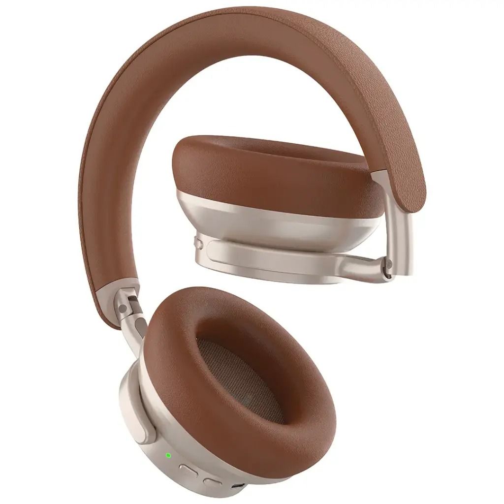 Powerology Astro, ANC Wireless Headphones- Brown — view 2