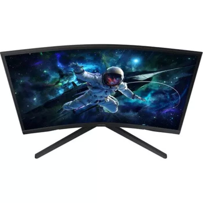 Samsung G5 G55C 27inch Odyssey QHD 2560X1440 Curved Gaming Monitor, 1ms, 165Hz, HDMI, DP, Tilt, Adjustable, Black - LS27CG552EMXUE — view 3