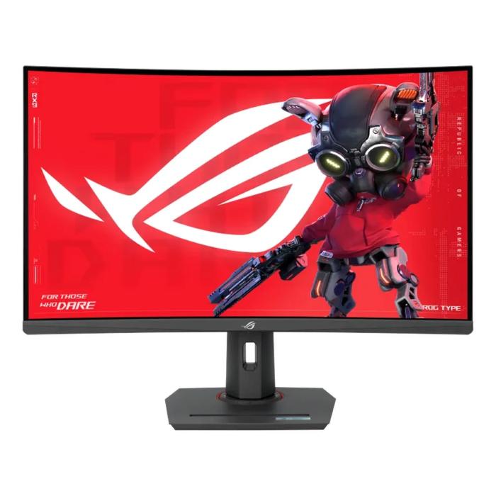 Asus ROG Strix 31.5inch QHD 2560X1440 Curved Gaming Monitor, 180Hz, Anti-glare, 1ms, HDMI, USB-C, Adjustable Stand, Black - XG32WCS