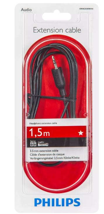 Philips Headphone Extension Cable 1.5m -SWA2528W/10 — view 2
