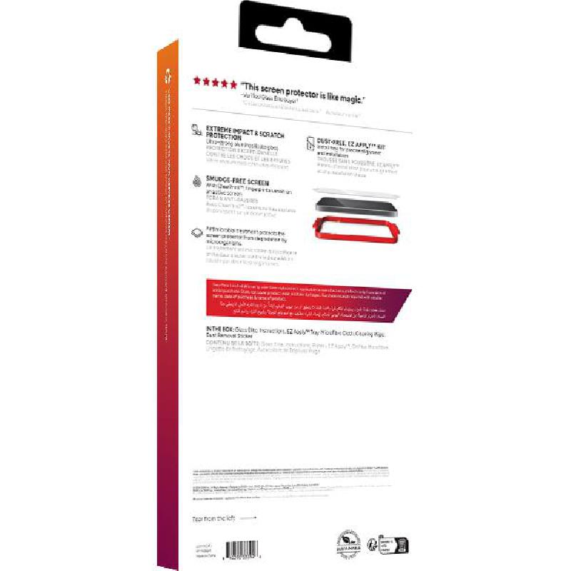 Zagg Invisible Shield Tempered Glass, Clear Case Friendly Smartphone Screen Protector for iPhone 16 Plus/iPhone 15 Plus — view 3
