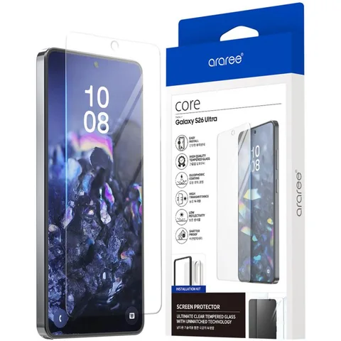 Araree Core Tempered Glass Smartphone Screen Protector for Samsung Galaxy S26 Ultra