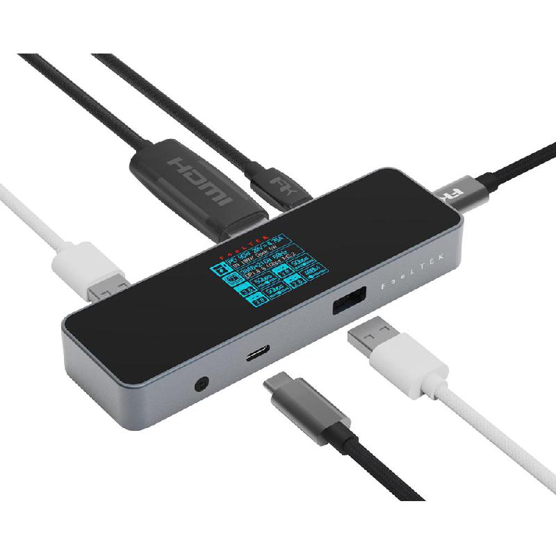 FeelTek Multi-port Station 6 Port (HDMI/2X USB-C/3X USB-A) — view 4