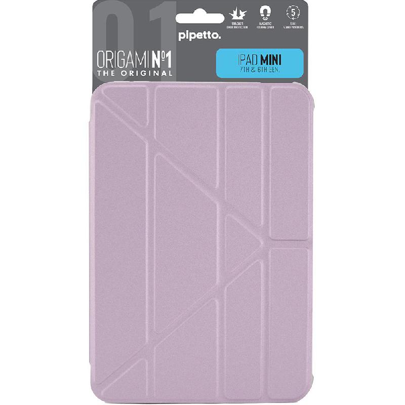 PIPETTO Origami No1 Original Folio Tablet Case Metallic Purple for iPad Mini (A17 Pro)/iPad Mini 6