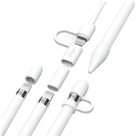 Elago Tablet Stylus Accessory Cap for Pencil Tip;Cap for Top Cover;Adaptor Case;Lightning Charging Case