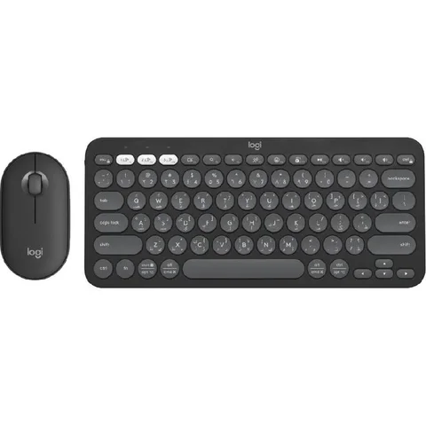 Logitech Pebble 2 MK380s Desktop (Keyboard and Mouse) Bluetooth/Wireless (2.4 GHz RF)