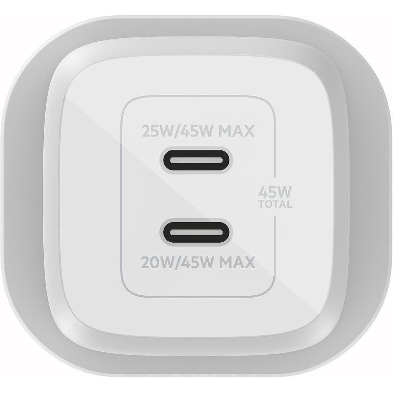 Belkin BoostCharge Pro Dual USB-C GaN Wall Charger with PPS 45W — view 3