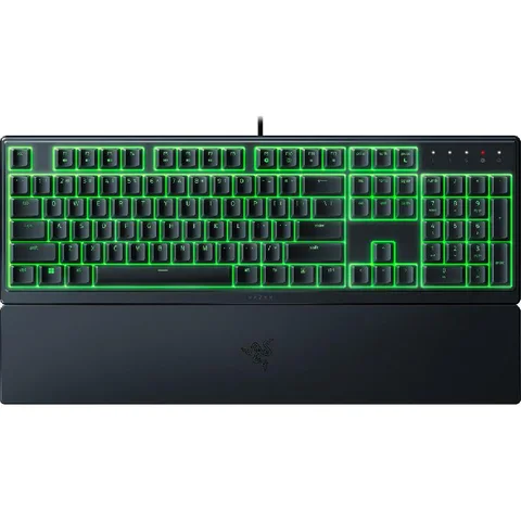 Razer Ornata V3 X Low Profile Keys Silent Membrane Switches, US Layout RGB Lighting Ergonomic Gaming Keyboard Wired