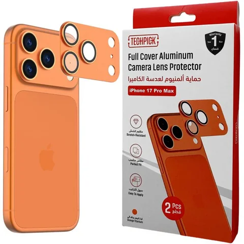 Techpick Full Coverage Aluminum Color-Matched Camera Protector (Full Frame) Smartphone Camera Accessory