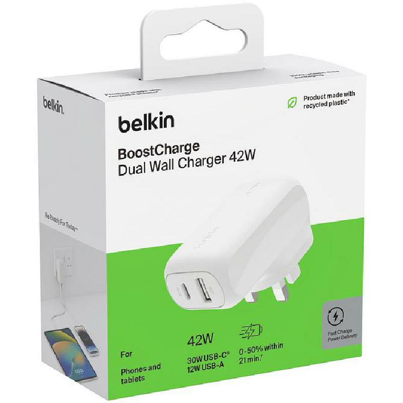 Belkin BoostCharge Dual Wall Charger 42W — view 3