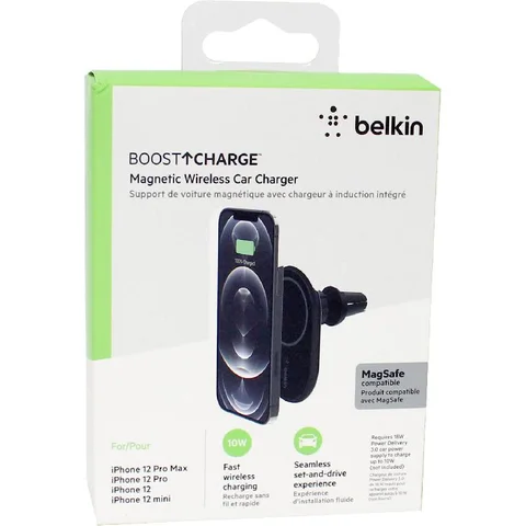 Belkin BoostCharge Magnetic Wireless Charger Smartphone Car Accessory