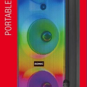 iSonic Rechargeable Trolly Dom Speaker-(Black)-(iS 465)