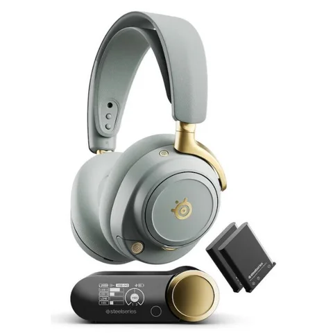 SteelSeries Arctis Nova Elite Wireless Gaming Headset - Sage & Gold