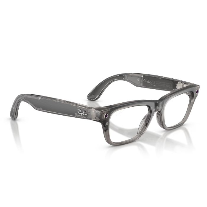Ray-Ban Meta Blayzer Gen 2 Matte Transparent Ice Grey Clear Lenses Smart Glasses 54Mm — view 5