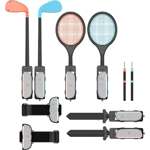 GT-COUPE Tennis Racket 1 Set;Golf Clubs 1 Set;Sword 1 Set;Leg Strap Switch 2 Accessory