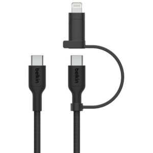 Belkin BoostCharge 2-in-1 Cable USB-C to USB-C/Lightning Sync & Charge Cable 1.50 m ( 4.92 ft )