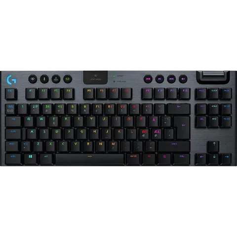 Logitech G G915 TKL Clicky, LIGHTSPEED RGB Mechanical Gaming Keyboard Bluetooth/Wireless (2.4 GHz RF)
