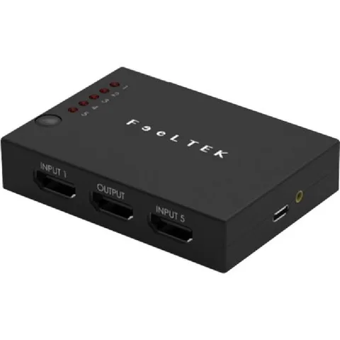 FeelTek 5X HDMI In to 1X HDMI Out Switch AV Splitter