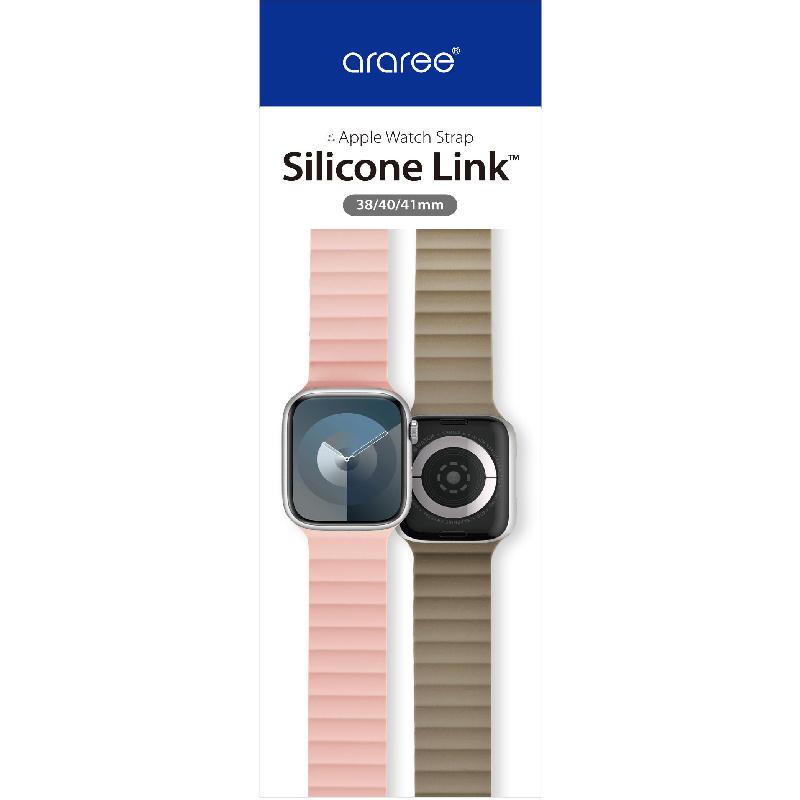 Araree Silicone Link Wrist Strap for Apple Watch Series 11 42/Watch Series 10 42/Watch Series 9 41/Watch SE 40 — view 3