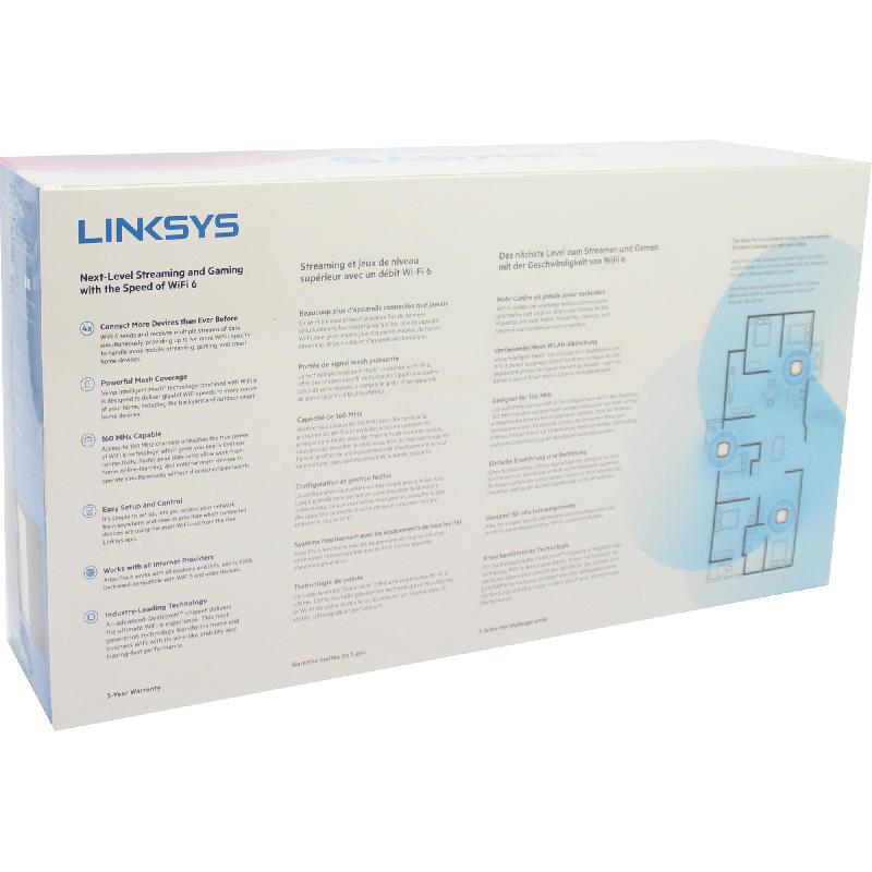 Linksys Atlas Pro 6 (3-Pack) Whole Home Mesh Wi-Fi Wi-Fi 6 (802.11ax) Dual Band (2.4 GHz/5 GHz) — view 3