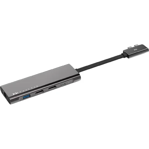 FeelTek Multi-port Station 9 Port (2X USB-C/2X USB 3.0/2X HDMI/Micro SD/SD/RJ-45)