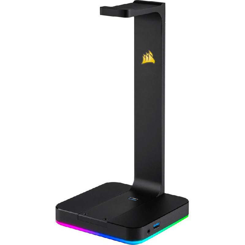 CORSAIR ST100 RGB Premium Headset Stand for Over-Ear Headphones/Gaming Headset/On-Ear Headphones