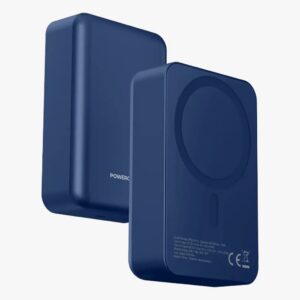 Powerology Spetano, 20000mAh MagSafe Aluminum Power Bank- Blue