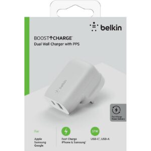 Belkin BoostCharge Dual Port Wall Charger with PPS 37W