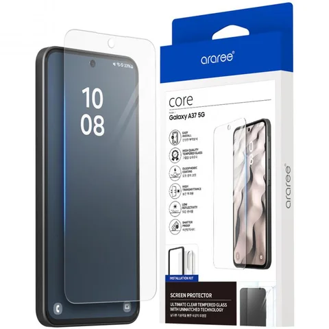 Araree Core Tempered Glass, Clear Smartphone Screen Protector for Samsung Galaxy A37 5G