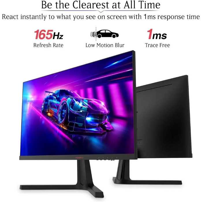 Koorui Gaming Monitor 24 inch VA, Full HD 1920 x 1080, Display 165Hz, HDMI, DisplayPort, Black – 24E4 — view 3