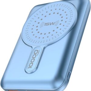 Promate Magnetic Wireless POWERMAG-10PRO Power Bank - POWERMAG-10PRO.BLUE (UAE Delivery Only)