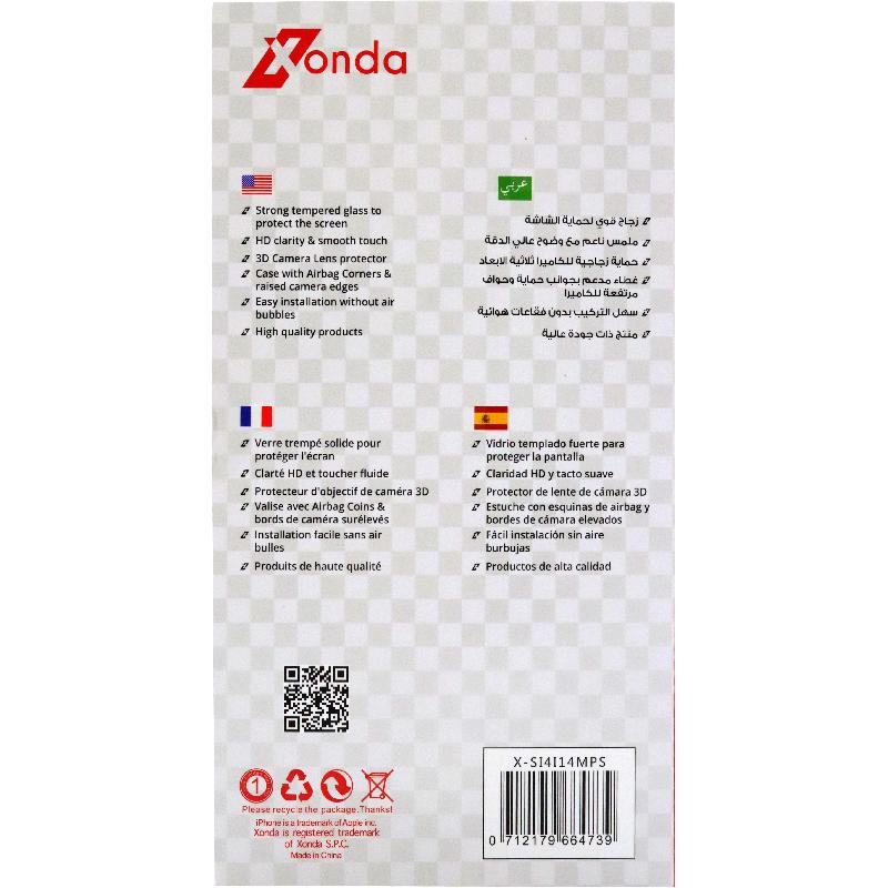 Xonda 4-in-1 Clear Case + Privacy Tempered Glass + Camera Lens + Anti-bacterial Spray Smartphone Case Bundle — view 3