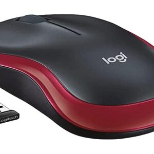 Logitech Wireless Mouse M185 - Grey, Blue, Red