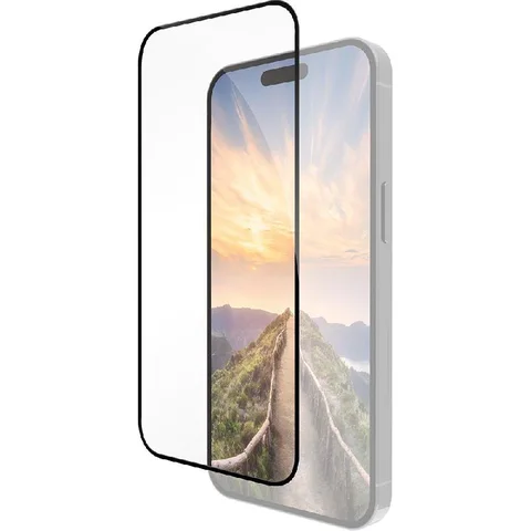 DBRAMANTE1928 Eco-shield Black Edge Smartphone Screen Protector for iPhone 16 Plus