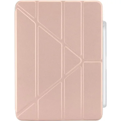 PIPETTO Origami No3 Pencil Folio Tablet Case Metallic Pink for iPad Air 11 M2/iPad Air 11 M3/iPad Air 11 M4