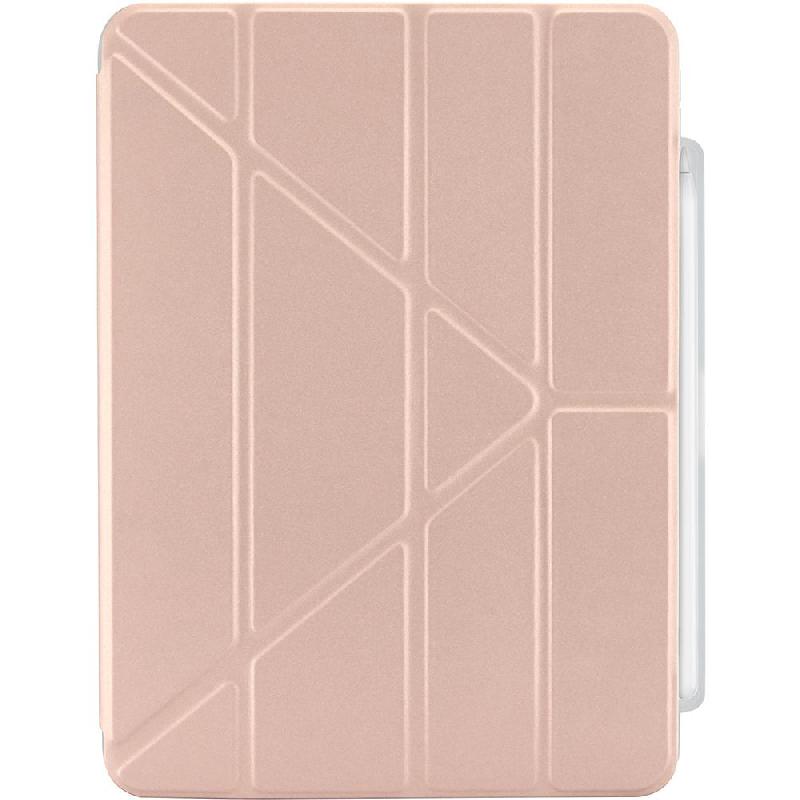 PIPETTO Origami No3 Pencil Folio Tablet Case Metallic Pink for iPad Air 11 M2/iPad Air 11 M3/iPad Air 11 M4