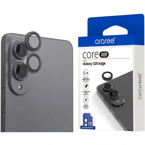 Araree Core MR Aluminum Metal Frame Smartphone Screen Protector for Samsung Galaxy S25 Edge