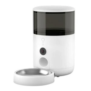 Petoneer Nutrivue Feeder with Camera with Stainless Steel Bowl - White 35X19X31CM