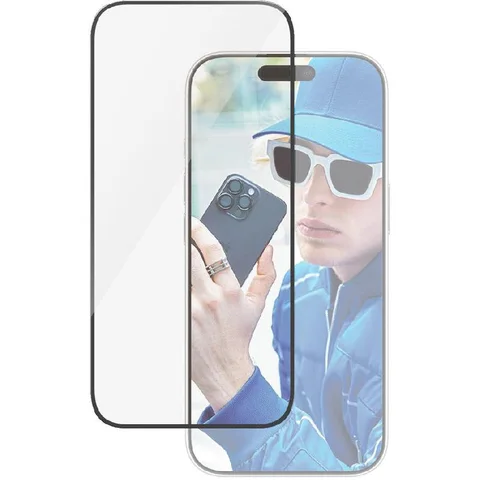PanzerGlass Ultra-Wide Fit Tempered Glass, Clear Smartphone Screen Protector for iPhone 16 Pro