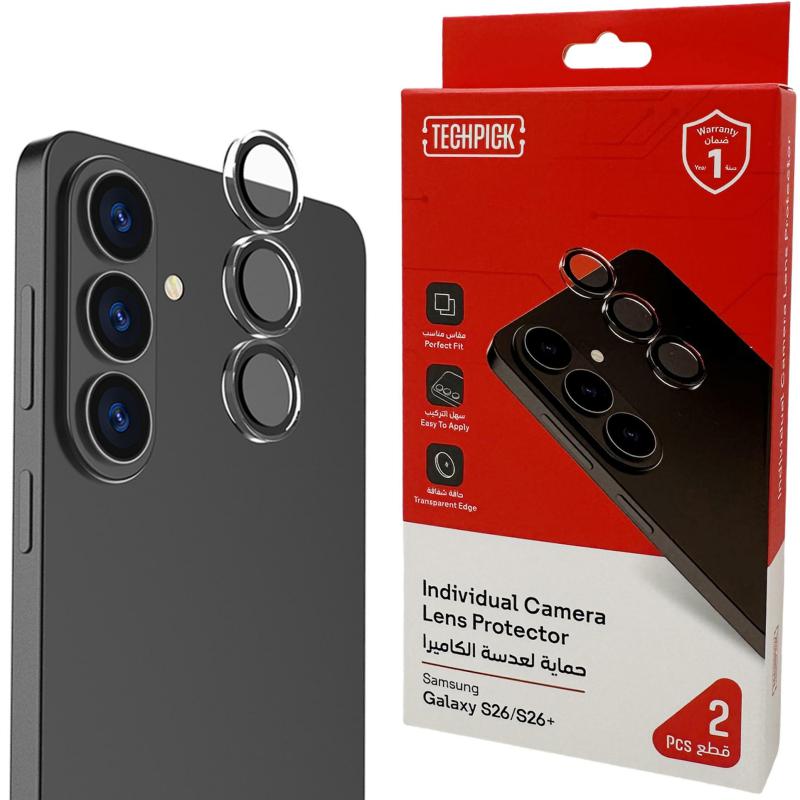 Techpick Alloy Aluminum Edge Camera Lens Protector (Individual Ring) Smartphone Camera Accessory