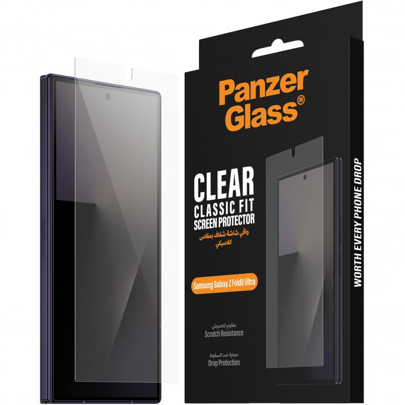 PanzerGlass Classic Fit Tempered Glass Smartphone Screen Protector for Samsung Galaxy Z Fold8 Ultra