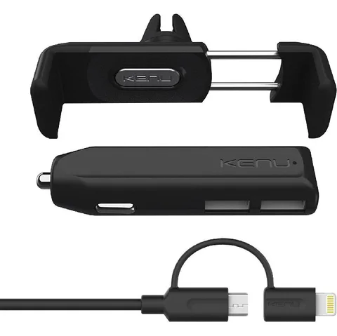 Kenu Car Kit Deluxe Universal Car Mount & Charging Set Smartphone Car Accessory