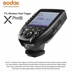 Godox TTL Pro Trigger For Nikon i-TTL - XPRON, Black B07P8QQMN1
