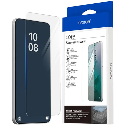 Araree Core Front Screen Tempered Glass Smartphone Screen Protector for Samsung Galaxy S26 FE 5G