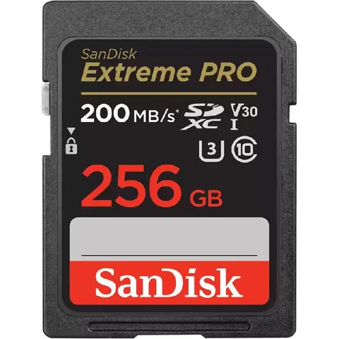 SanDisk Extreme Pro SD UHS I SD Card 256 GB